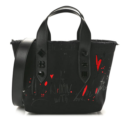 Christian Louboutin Canvas Small Frangibus Tote Black 1 of 9