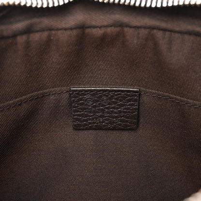 Gucci Monogram Dollar Calfskin Belt Bag Beige Ebony Testa di Moro Marrone Scuro 6 of 11