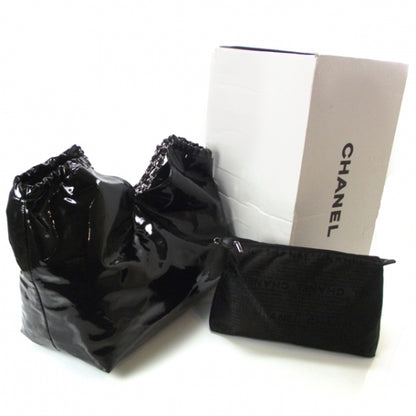 Chanel Vinyl XL Coco Cabas Black 3 of 13