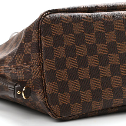 Louis Vuitton Damier Ebene Neo Neverfull MM Rose Ballerine 10 of 11