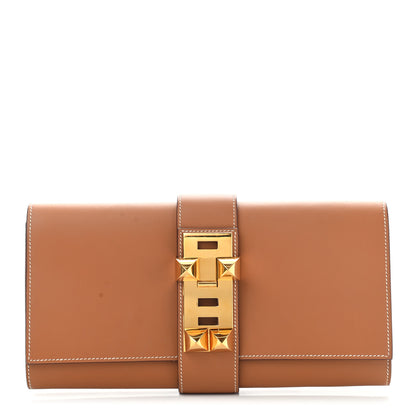 Hermes Vache Natural Medor 29 Clutch 1 of 6