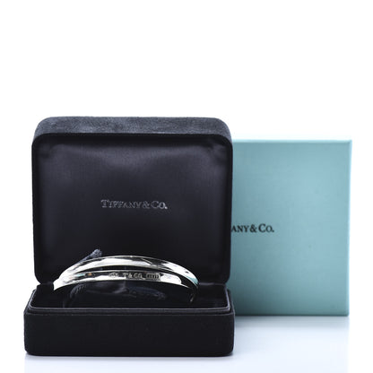 Tiffany Sterling Silver 1837 Interlocking Bangle Bracelet 8 of 8