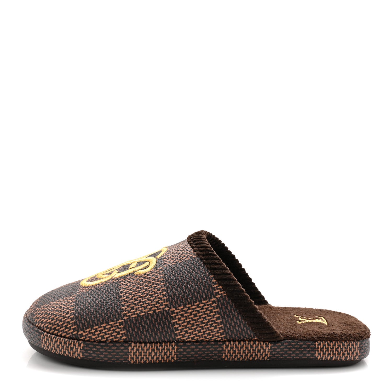 Louis Vuitton Damier Ebene Palace Slippers 35 Mocha 1 of 10