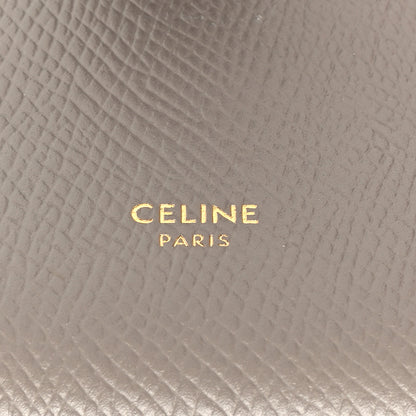 Celine Grained Calfskin Large Multifunction Strap Wallet Pebble 6 of 7