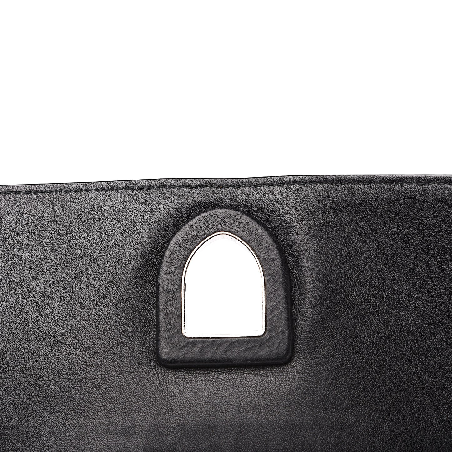 Grained Calfskin Medium Diorever Flap Black