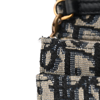 Christian Dior Oblique Saddle Chain Pouch Blue 12 of 12