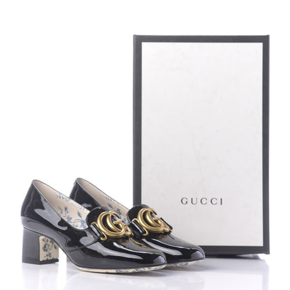 Gucci Vernice GG Victoire 55mm Loafer Pumps 36 Black 10 of 10