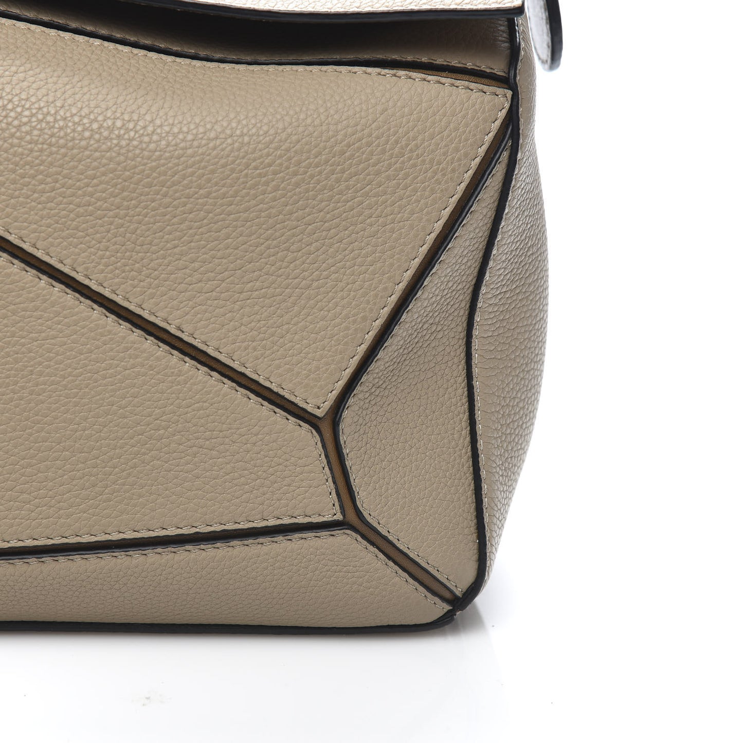 Calfskin Medium Puzzle Bag Sand Mink