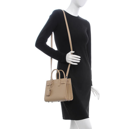 Saint Laurent Grained Calfskin Nano Sac De Jour Dark Beige 3 of 13