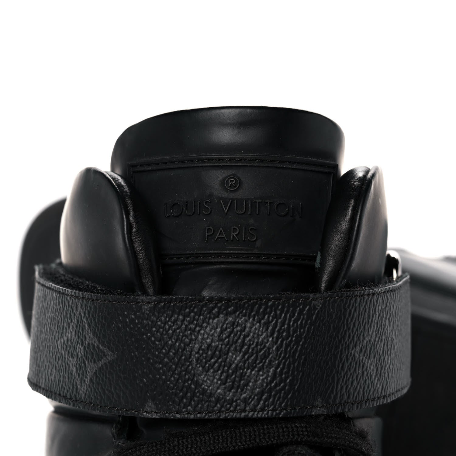 Louis Vuitton Monogram Eclipse Mens Passenger High Top Sneaker Boots 8 Black 9 of 11