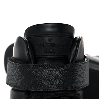 Louis Vuitton Monogram Eclipse Mens Passenger High Top Sneaker Boots 8 Black 9 of 11
