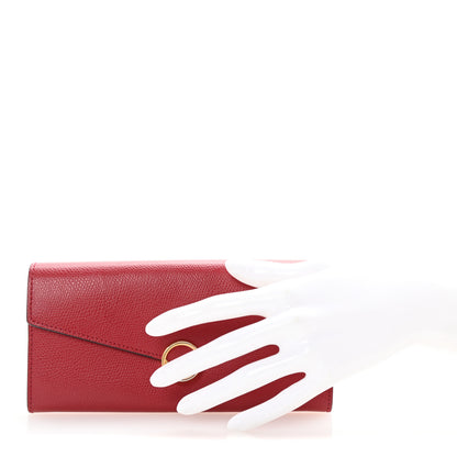 Fendi Vitello Cruise F is Fendi Continental Envelope Wallet Red 2 of 7