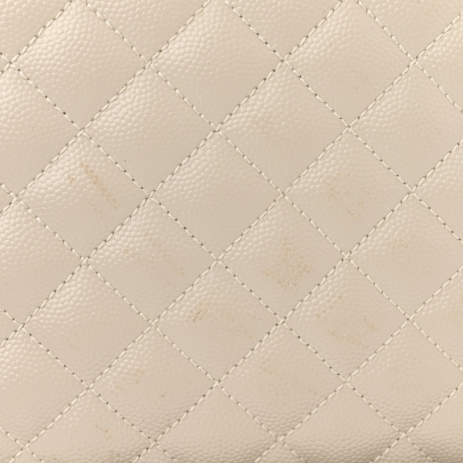 Saint Laurent Grain De Poudre Textured Mixed Matelasse Medium Triquilt Monogram Satchel Crema Soft 11 of 11