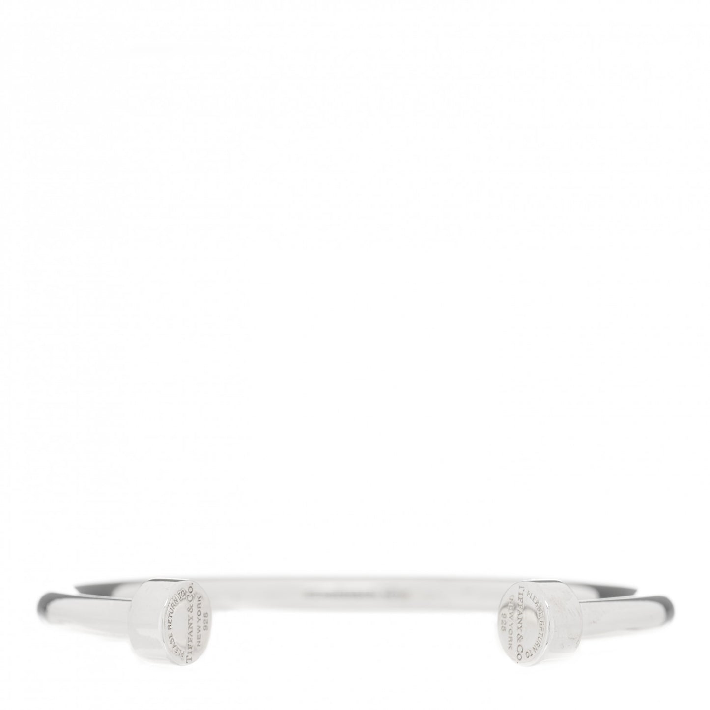 Sterling Silver Return to Tiffany Narrow Circle Edge Cuff Bracelet