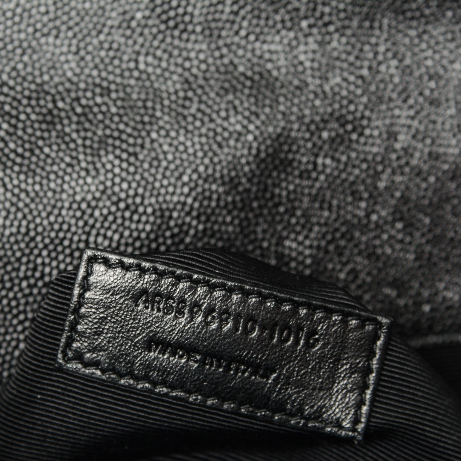 Saint Laurent Grain De Poudre Textured Mixed Matelasse Large Triquilt Monogram Monochrome Satchel Black 7 of 7