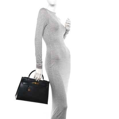Hermes Box Kelly Sellier 32 Black 2 of 10