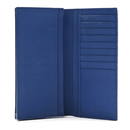 Bottega Veneta Nappa Intrecciato Continental Flap Wallet Blue 5 of 9