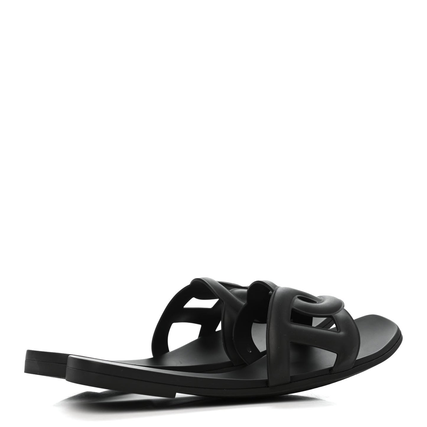 Rubber Aloha Sandals 39 Black