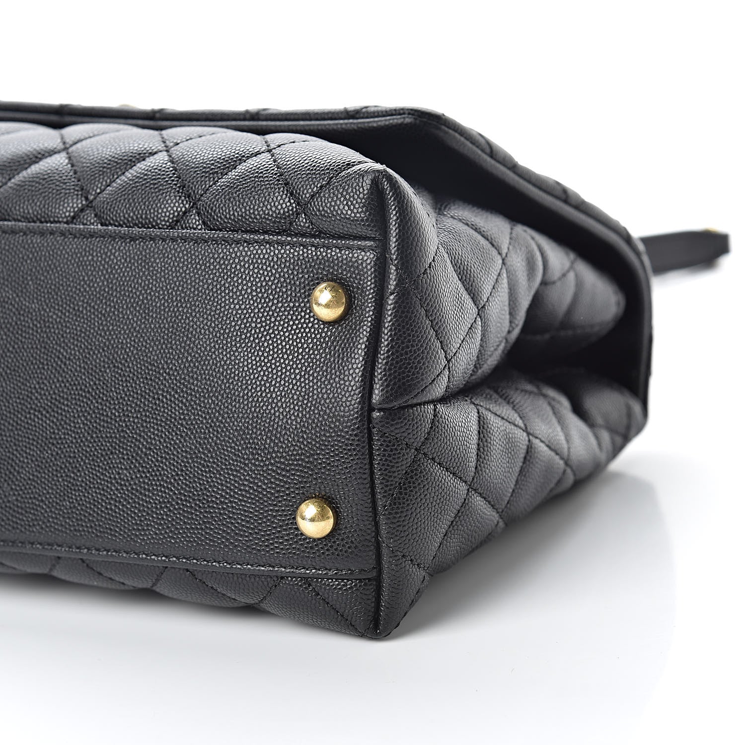 Chanel Caviar Quilted Small Coco Handle Flap Black 10 of 10