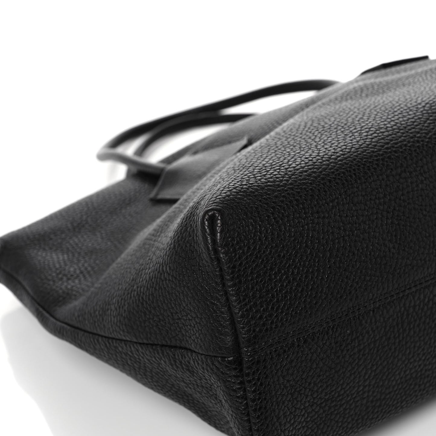London Grainy Calfskin Medium Baynard Tote Black