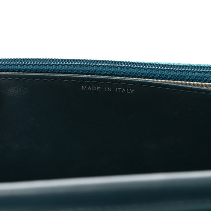 Chanel Velvet Quilted Boy Wallet On Chain WOC Teal 8 of 12