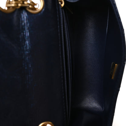 Chanel Iridescent Aged Calfskin Quilted 2.55 Reissue Mini Flap Navy 5 of 11