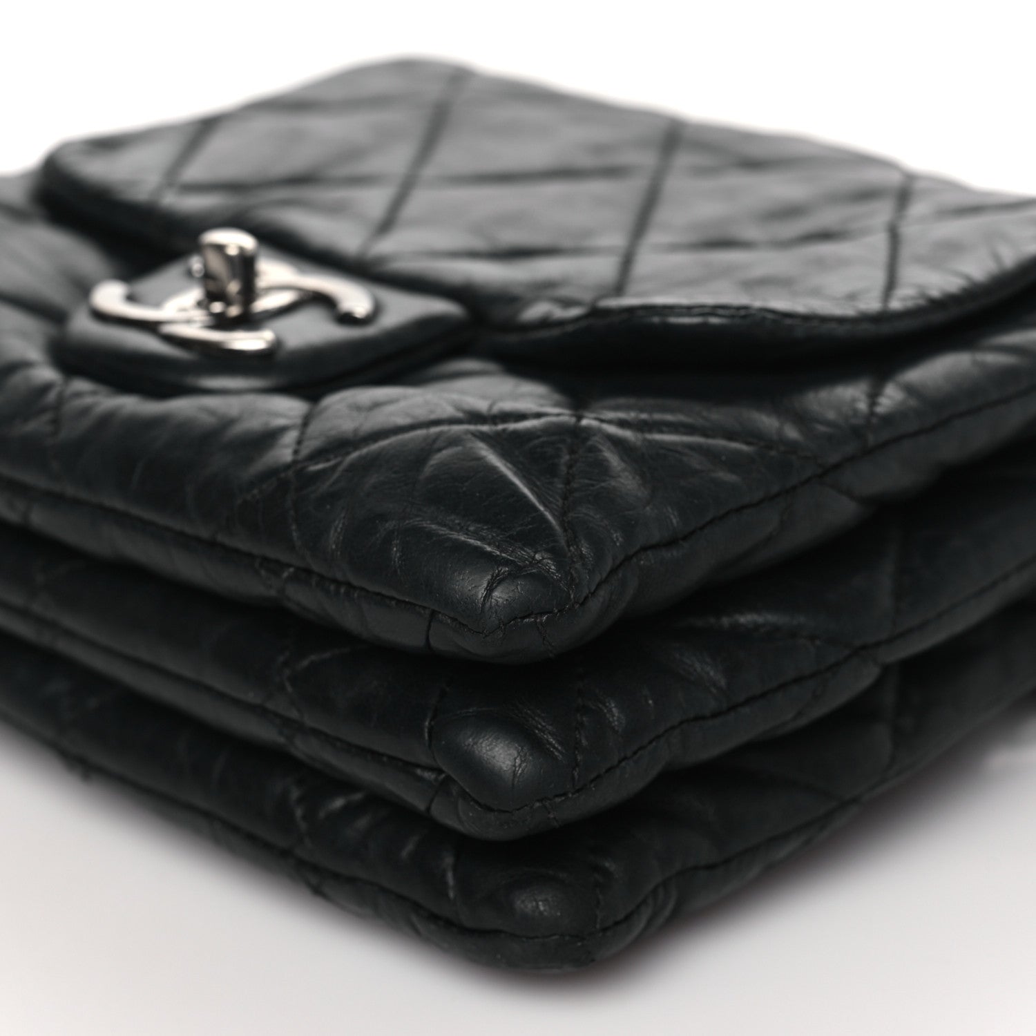 Chanel Lambskin Quilted Mini Chanel 3 Flap Black 10 of 11