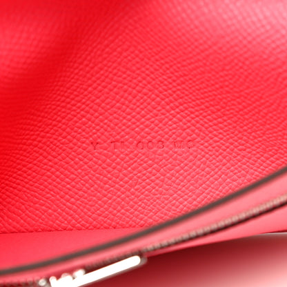 Hermes Epsom Bearn Gusset Wallet Rose Azalee 7 of 10