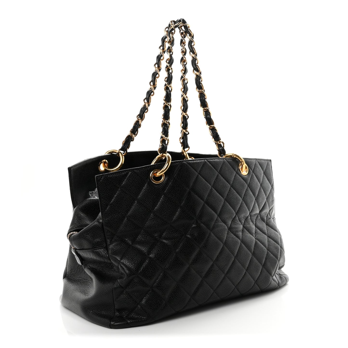 Caviar Quilted Grand Timeless Tote GTT Black