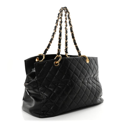 Chanel Caviar Quilted Grand Timeless Tote GTT Black 3 of 10