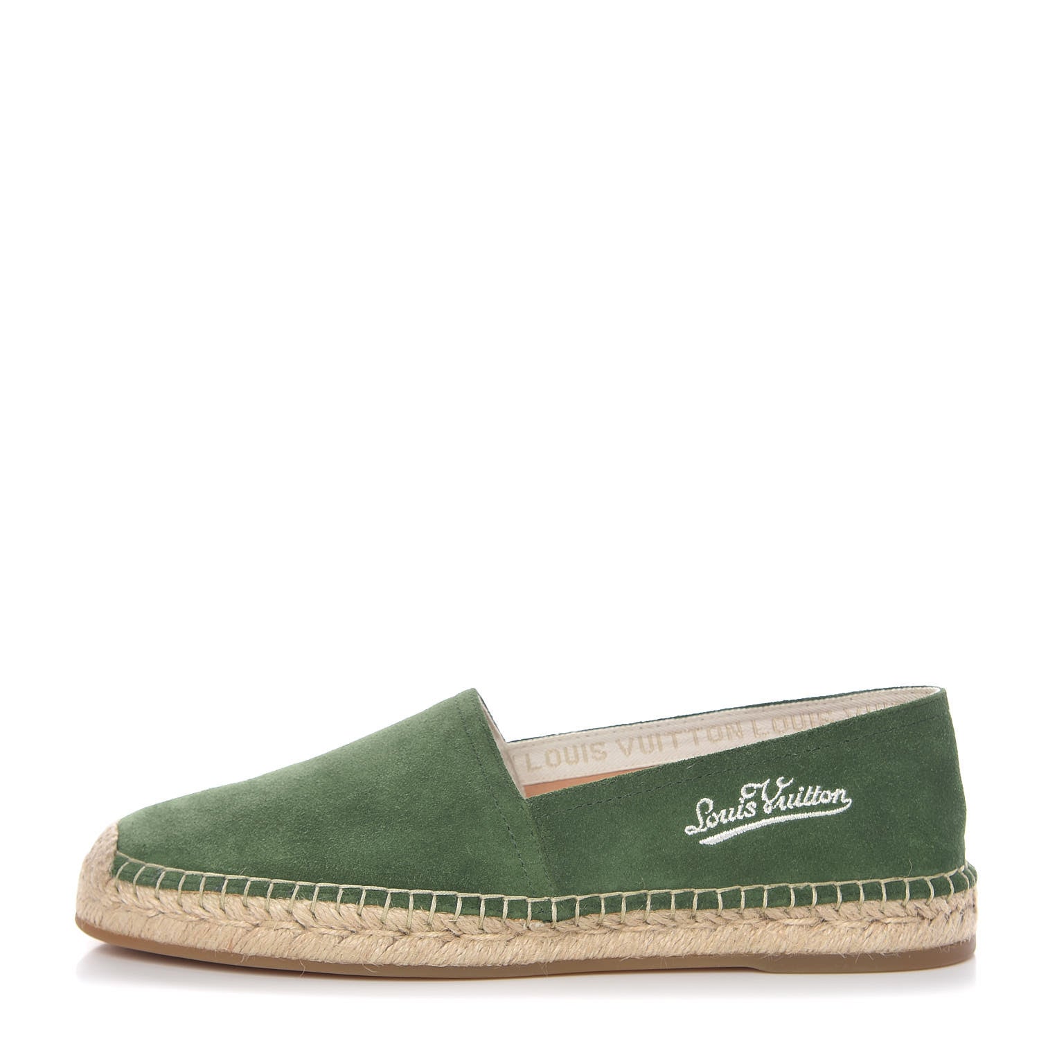 Louis Vuitton Suede Bidart Espadrilles 7 Green 1 of 12