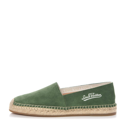 Louis Vuitton Suede Bidart Espadrilles 7 Green 1 of 12