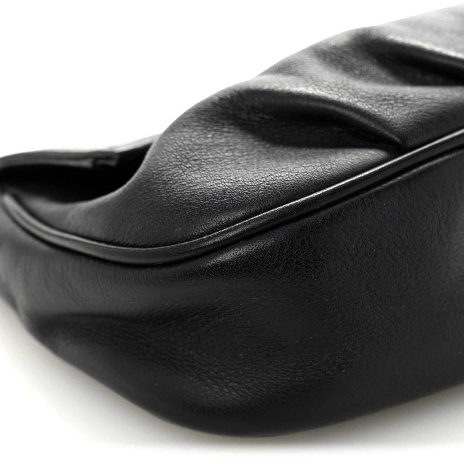Fendi Vitello Flamingo Fendista Pouchette Crossbody Black 9 of 10