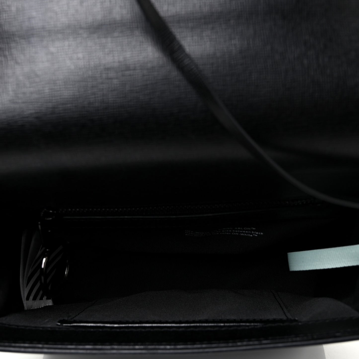 Calfskin Diag Flap Bag Black White