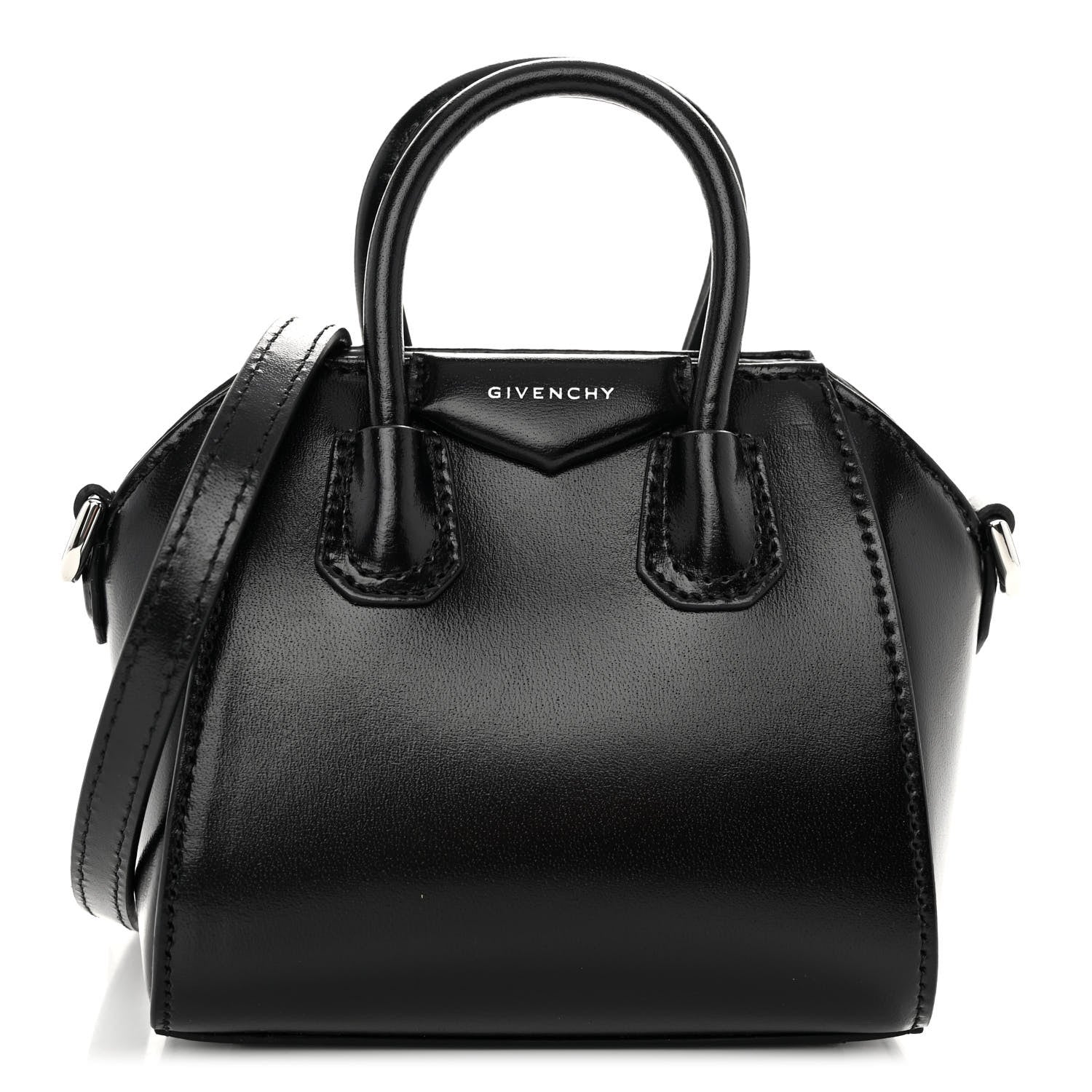 Givenchy Shiny Lord Calfskin Micro Antigona Black 1 of 9