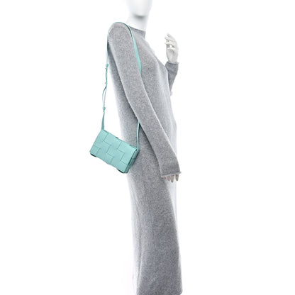 Bottega Veneta Lambskin Maxi Intrecciato Small Cassette Crossbody Bag Celadon 2 of 8