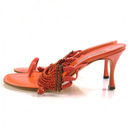 FASHIONPHILE MANOLOBLAHNIKSuedeBeadedSandals 2 of 7