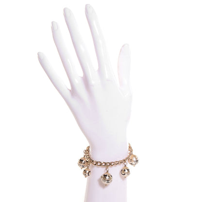 Chanel Pearl CC Bracelet Ivory Black Gold 2 of 4