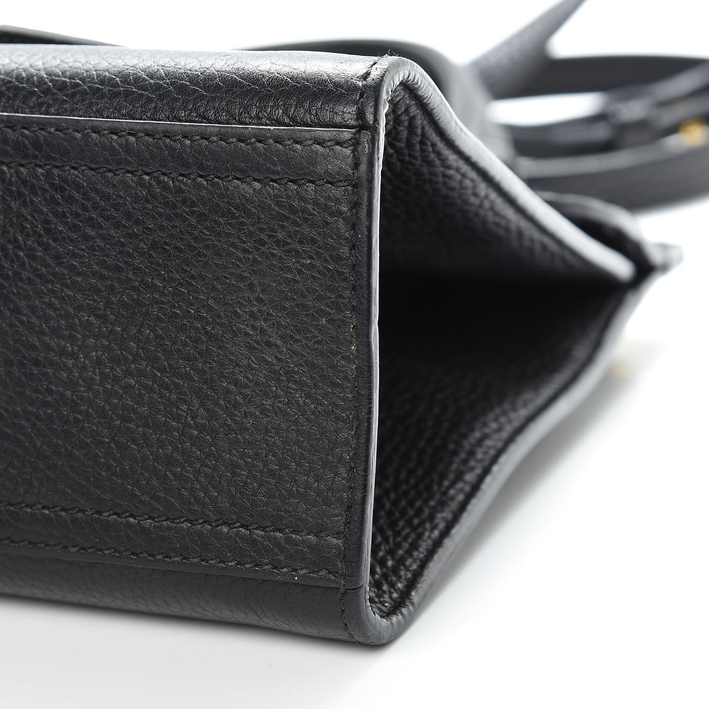 Calfskin Mini GG Marmont Top Handle Bag Black