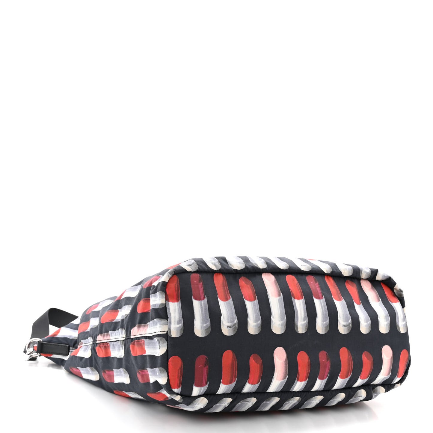 Tessuto Nylon Saffiano Lipstick Print Tote
