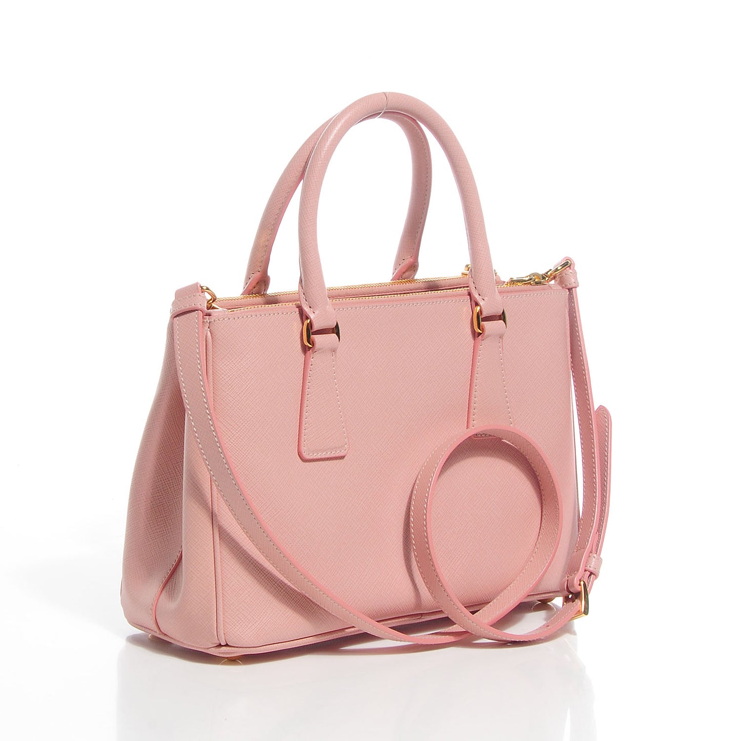 Saffiano Lux Mini Double Zip Tote Orchidea