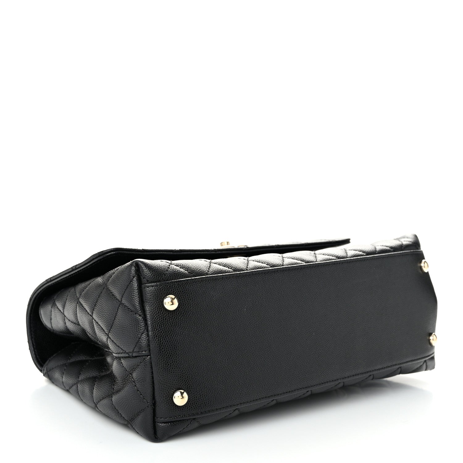 Chanel Caviar Quilted Small Coco Handle Flap Black 4 of 11