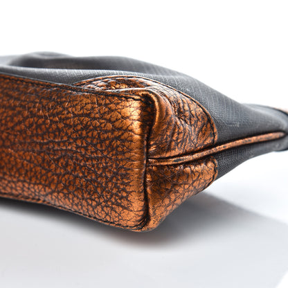 Burberry Smoked Check Cosmetic Case Black Gold 13 of 26