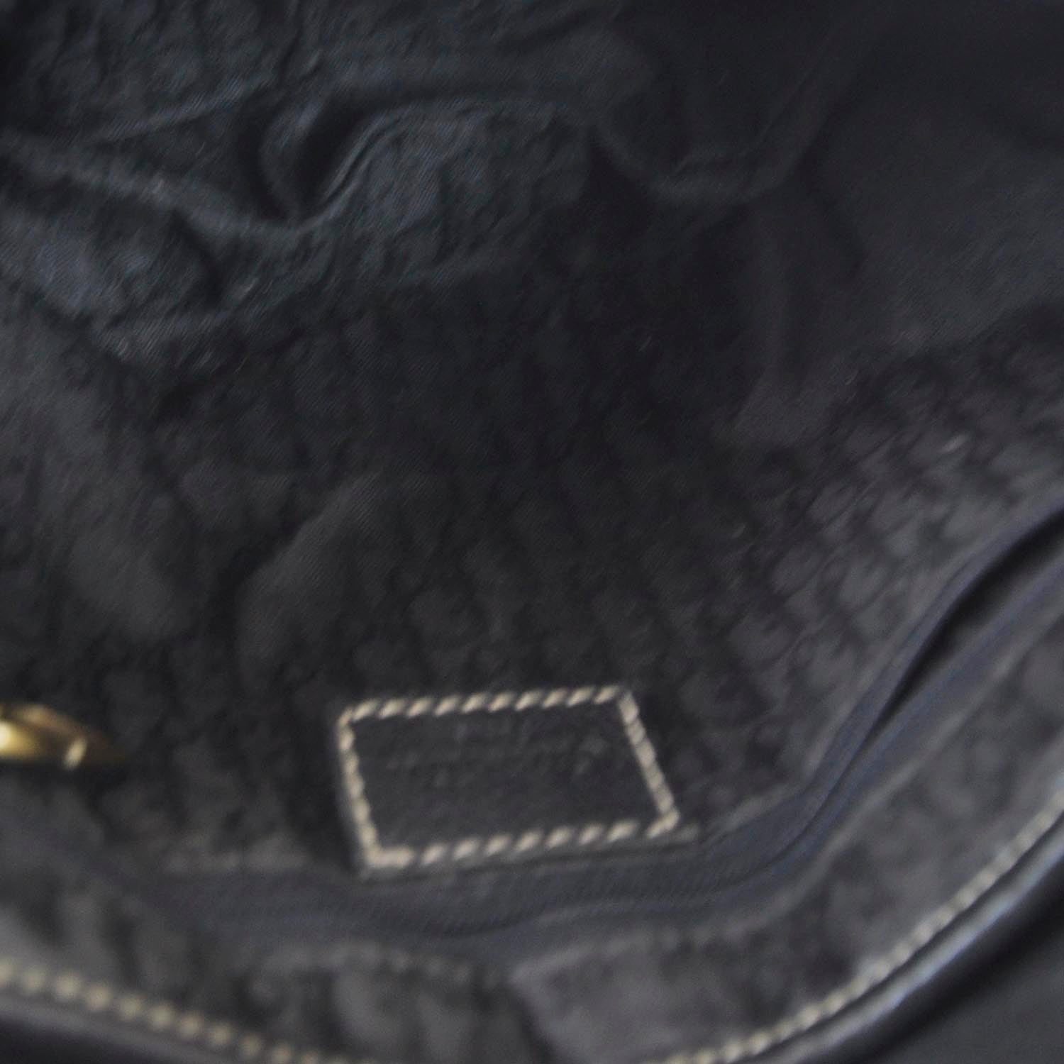 Christian Dior Leather Saddle Bag Black 10 of 10