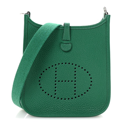 Hermes Taurillon Clemence Evelyne TPM Vert Vertigo 1 of 11
