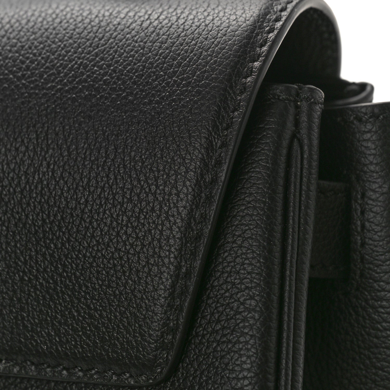 Versace Grained Calfskin La Medusa Top Handle Bag Black 9 of 9