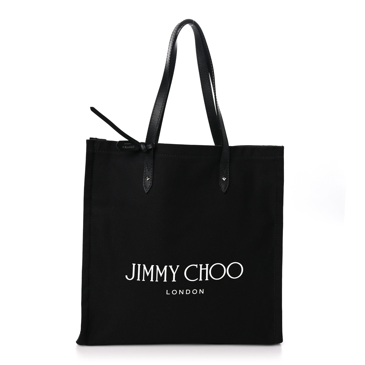 Jimmy Choo Canvas Logo Tote Black 1 of 9