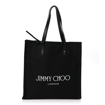 Jimmy Choo Canvas Logo Tote Black 1 of 9