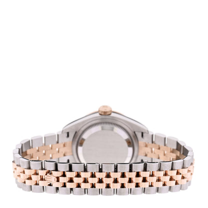 Rolex Stainless Steel 18K Everose Gold Diamond Bezel Mother of Pearl 28mm Oyster Perpetual Datejust Watch 279381RBR 3 of 5