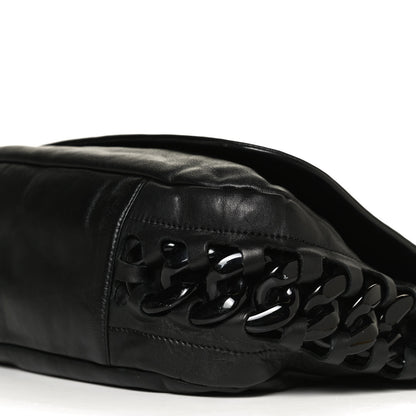 Chanel Calfskin Modern Chain Rhodoid Flap Black 9 of 9